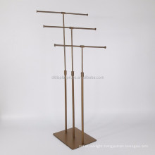 High end display rack for Tie, clothes shop metal display rack T-Style for Garment display